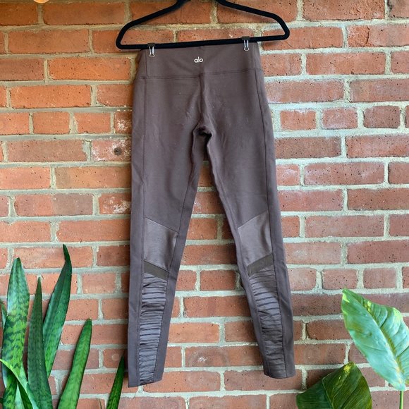 Alo Brown Moto‎ Leggings - Picture 4 of 4